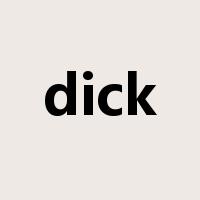 dick是什么意思