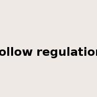 follow regulation是什么意思