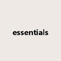 essentials是什么意思