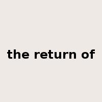 the return of是什么意思