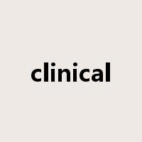 clinical是什么意思