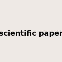 scientific paper是什么意思