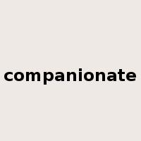 companionate是什么意思