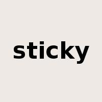 sticky是什么意思