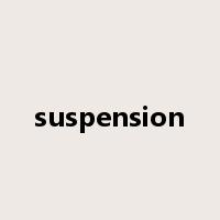 suspension是什么意思