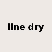 line dry是什么意思