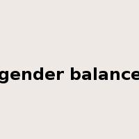 gender balance是什么意思