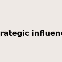 strategic influence是什么意思