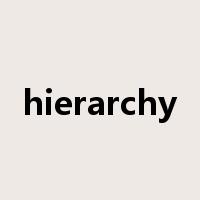 hierarchy是什么意思