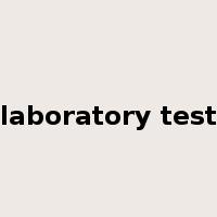 laboratory test是什么意思