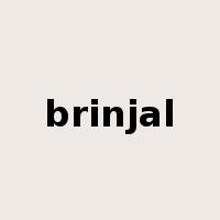 brinjal是什么意思