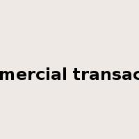 commercial transaction是什么意思