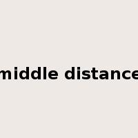 middle distance是什么意思