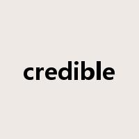 credible是什么意思