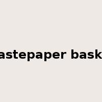 wastepaper basket是什么意思