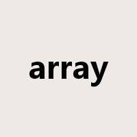 array是什么意思