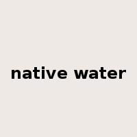 native water是什么意思