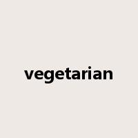 vegetarian是什么意思