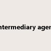 intermediary agent是什么意思