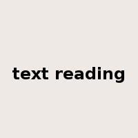 text reading是什么意思