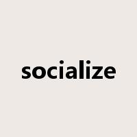 socialize是什么意思