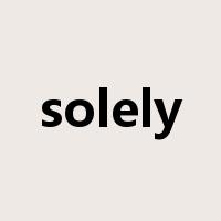 solely是什么意思