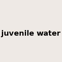 juvenile water是什么意思