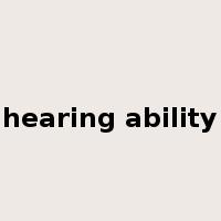 hearing ability是什么意思