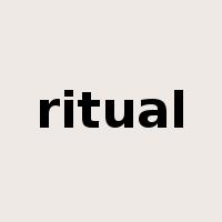ritual是什么意思