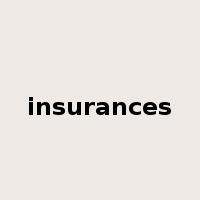 insurances是什么意思