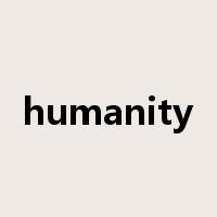 humanity是什么意思