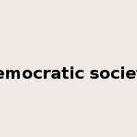 democratic society是什么意思