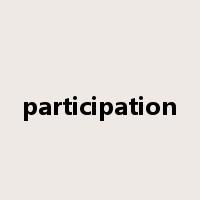 participation是什么意思