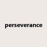 perseverance是什么意思