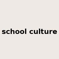 school culture是什么意思