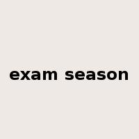 exam season是什么意思