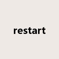 restart是什么意思