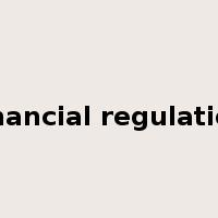 financial regulation是什么意思