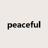 peaceful是什么意思