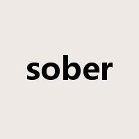 sober是什么意思