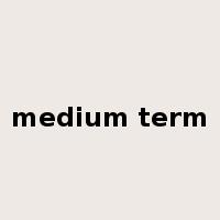 medium term是什么意思