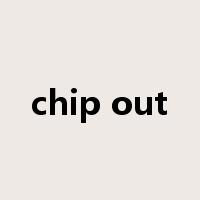 chip out是什么意思