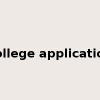 college application是什么意思