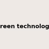 green technology是什么意思