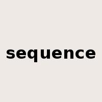 sequence是什么意思