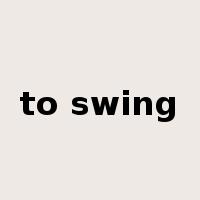 to swing是什么意思