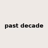 past decade是什么意思