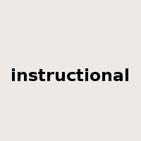 instructional是什么意思