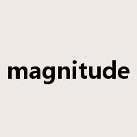 magnitude是什么意思