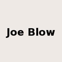 Joe Blow是什么意思